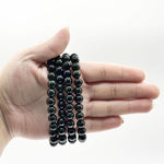 8mm Green Goldstone Bead Unisex Stretch Bracelet