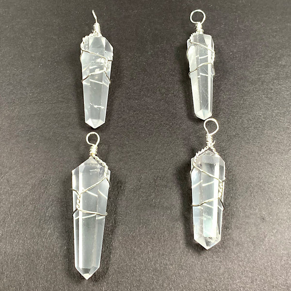 Clear Crystal Point Pendants Wholesale - Gem Avenue