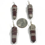 Narmada Pointed Pendant With Wire Wrapped Charms