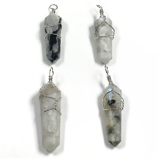 Rainbow Crystal Point Pendants Wholesale - Gem Avenue