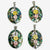 Flower Inlaid Ethnic Style Silver Tone Healing Charm Necklace Pendants - Gem Avenue