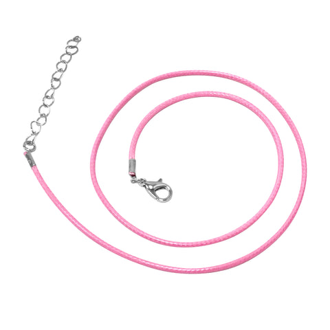 Light Pink Necklace Rope Strings Wholesale - Gem Avenue