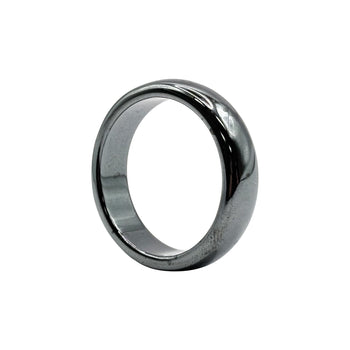 Natural Hematite Band Ring - Gem Avenue Retail
