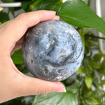 Polished Plume Agate Sphere Decor Ball - 13-0097