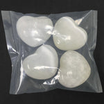 Natural Selenite Puffed Heart