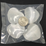 Natural Selenite Puffed Heart