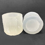 Natural Selenite Tea Light Candle Holder