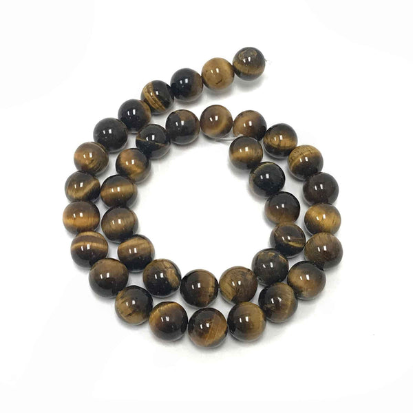 10mm Tiger Eye Crystal Bead Strand - Gem Avenue Wholesale