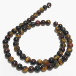 Multi-Color Tiger Eye Gemstone Bead Strand for Jewelry Making