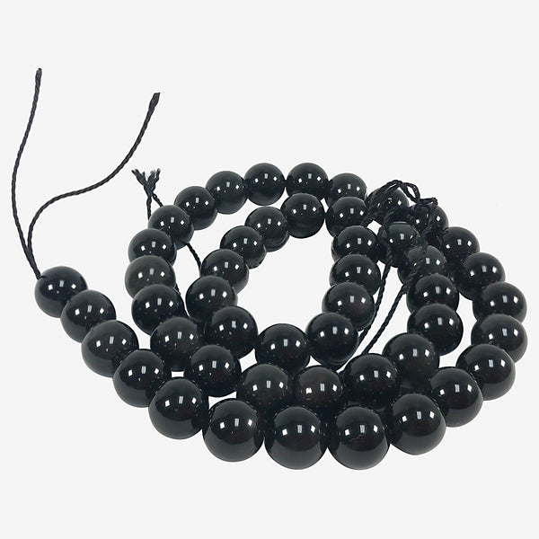 8mm Black Onyx Crystal Bead Strand Wholesale - Gem Avenue