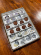 24 Piece Mixed Stone Hearts Flat - Gem Avenue Wholesale