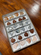 24 Piece Mixed Stone Hearts Flat - Gem Avenue Wholesale
