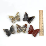 Set of 5 Natural Mixed Crystal Handcrafted Butterfly Figurines