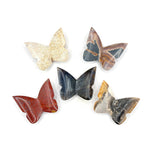 Set of 5 Wholesale Natural Handcrafted Mixed Crystal Butterfly Figurine