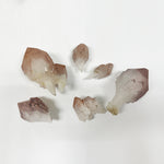 6 Piece Lot of Elegant Pink Scepter Crystals Bulk Deal of Decorative Gemstone Wands