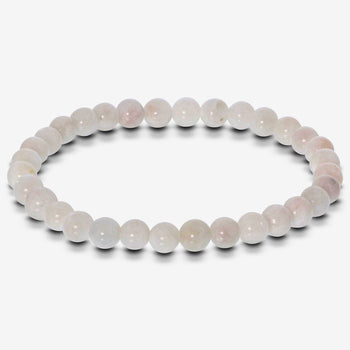 Rainbow Moonstone Gemstone Bead Unisex Stretch Bracelet - Gem Avenue