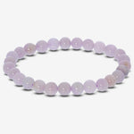 6mm Kunzite Gemstone Unisex Stretch Bracelet