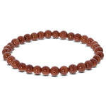 6mm Goldstone Gemstone Unisex Stretch Bracelet