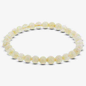 Natural Citrine Gemstone Bead Handmade Stretch Unisex Bracelet - Gem Avenue