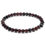 6mm Garnet Gemstone Unisex Stretch Bracelet