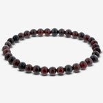 6mm Garnet Gemstone Unisex Stretch Bracelet