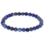 6mm Lapis Lazuli Gemstone Handmade Unisex Stretch Bracelet