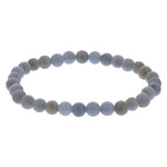 6mm Angelite Gemstone Unisex Stretch Bracelet