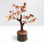 Natural Carnelian Gemstone Tree - 60 Beads