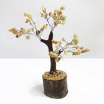 Natural Yellow Agate Gemstone Tree - 60 Beads