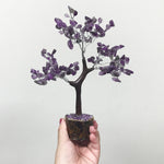 Natural Amethyst Gemstone Tree - 160 Beads