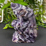 Chevron Amethyst Lizard Figurine - RAN495