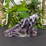 Chevron Amethyst Lizard Figurine-  RAN496
