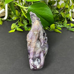 Chevron Amethyst Lizard Figurine - RAN497