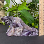 Chevron Amethyst Lizard Figurine - RAN497