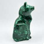 Malachite Cat Figurine - RAN508