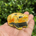 Bumble Bee Jasper Frog Figurine - RAN523
