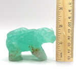 Green Fluorite Bear Figurine - RAN527
