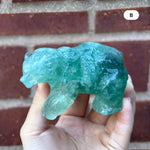 Green Fluorite Bear Figurine - RAN527