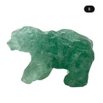 Green Fluorite Bear Figurine - RAN527