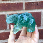 Green Fluorite Bear Figurine - RAN527