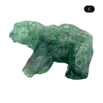 Green Fluorite Bear Figurine - RAN527