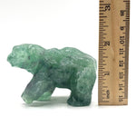 Green Fluorite Bear Figurine - RAN527