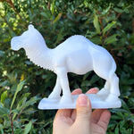 White Chalcedony Camel Figurine - RAN530