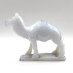 White Chalcedony Camel Figurine - RAN530