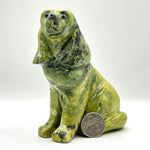 Green Serpentine Dog Figurine - RAN533