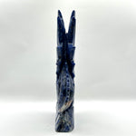 Hand-Carved Blue Sodalite Dragon Sculpture with Wings - RAN537