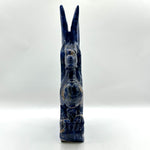 Hand-Carved Blue Sodalite Dragon Sculpture with Wings - RAN537