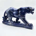 Hand Carved Sodalite Crystal Sculpture Polished Stone Animal Figurine for Home Decor & Collectors - RAN539