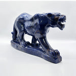 Hand Carved Sodalite Crystal Sculpture Polished Stone Animal Figurine for Home Decor & Collectors - RAN539
