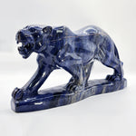 Hand Carved Sodalite Crystal Sculpture Polished Stone Animal Figurine for Home Decor & Collectors - RAN539